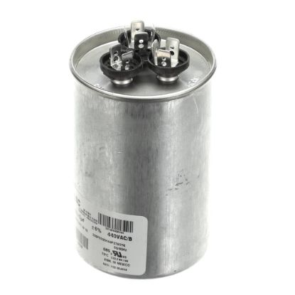Picture of York Dual Run Capacitor, 55/5Mfd,440v,round Part# S1-02425511700