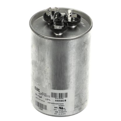 Picture of York Dual Run Capacitor, 40/5Mfd,440v,round Part# S1-02425894700
