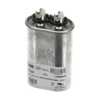 Picture of York Single Run Capacitor, 15Mfd,370v,oval Part# S1-02425900000