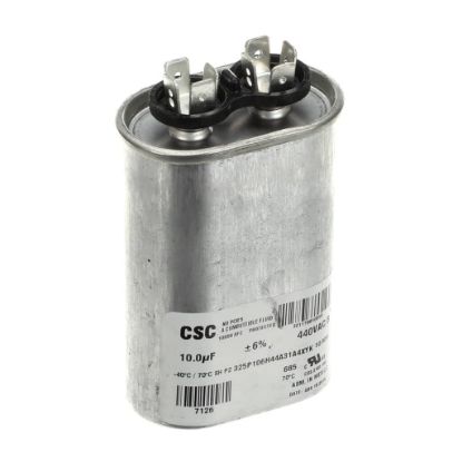 Picture of York Single Run Capacitor, 10Mfd,440v,flat Part# S1-02431404000