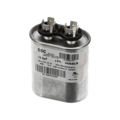 Picture of York Capacitor,run Single,10mfd,440v,flat Part# S1-CAP44100F