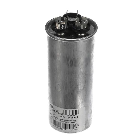 Picture of York Capacitor,run Dual,60/5mfd,440v,round Part# S1-CAP4405060DR