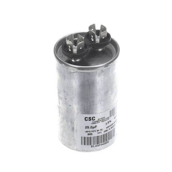 Picture of York Capacitor,run Single,25mfd,440v,round Part# S1-CAP44250R