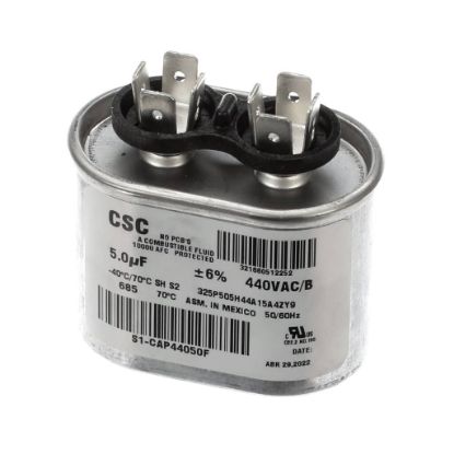 Picture of York Capacitor,run Single,5mfd,440v,flat Part# S1-CAP44050F