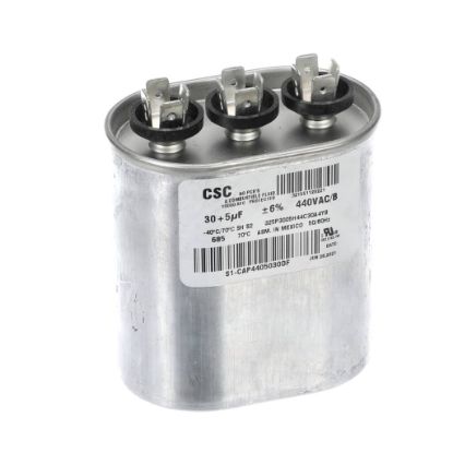 Picture of York Capacitor,run Dual,30/5mfd,440v,flat Part# S1-CAP4405030DF